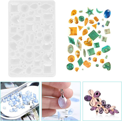 Jewelry Silicone Resin Molds Kit - 160Pcs Earring Epoxy Resin Molds for Epoxy Resin, Molds - WoodArtSupply
