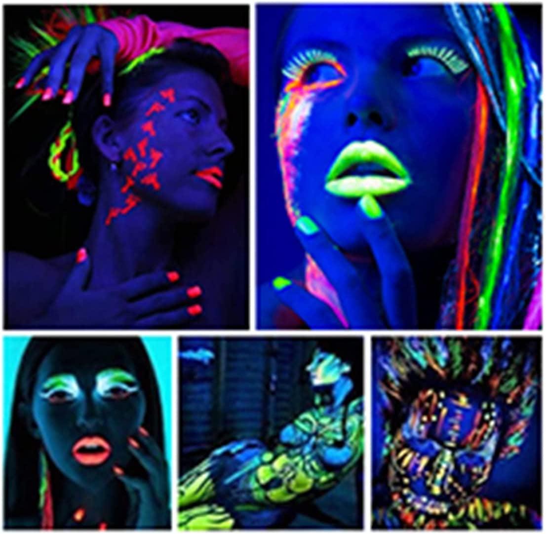 Glow in the Dark Powder 12 Colors Epoxy Resin Dye Luminous Pigment Safe Long Lasting for Fine Art, DIY Nail Art, Colorant, Acrylic Paint, DIY Crafts WoodArtSupply