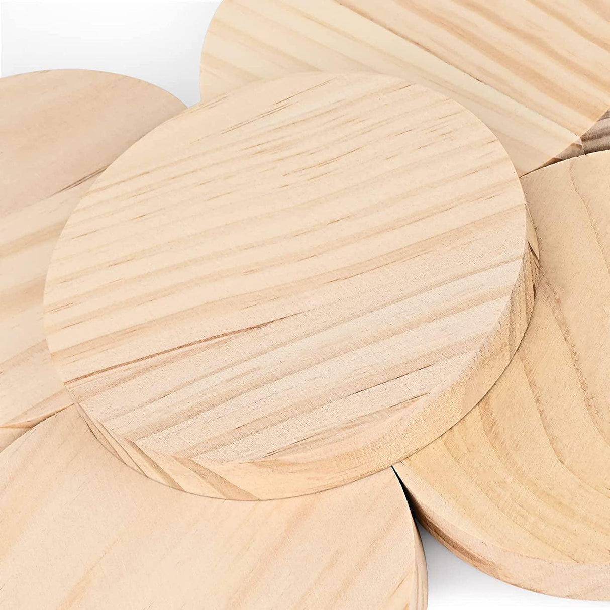 5PCS Unfinished Natural Wood Slices-5.9Inch round Wooden Discs Circles WoodArtSupply