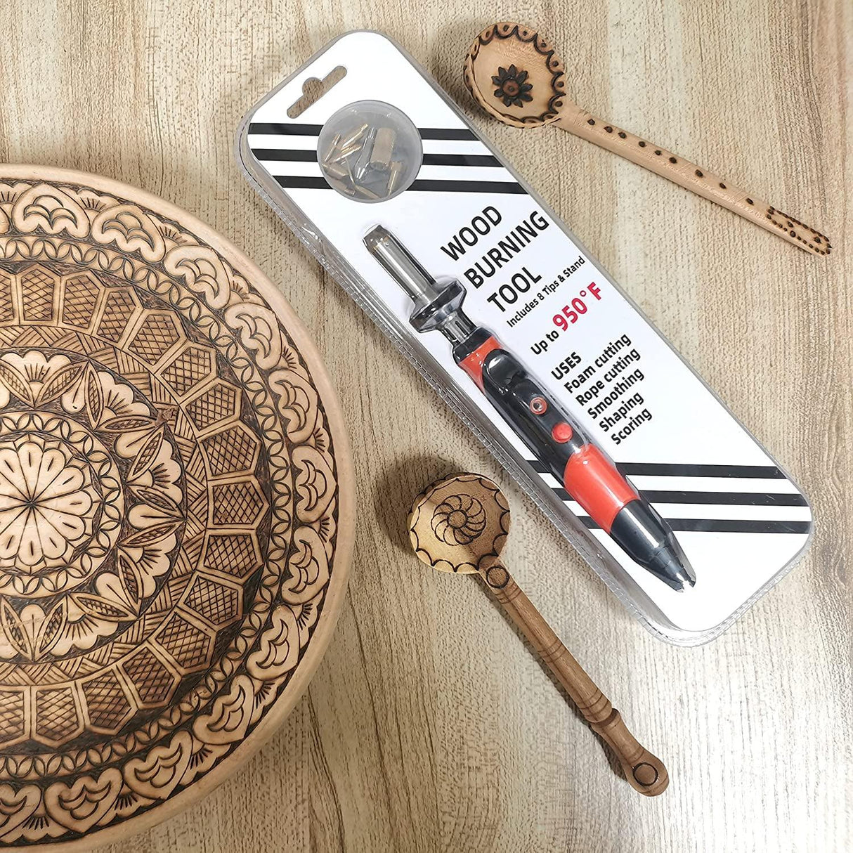 Wood Burning Kit, Professional Woodburning Pen Tool, DIY Creative Tools ,Wood Burner WoodArtSupply