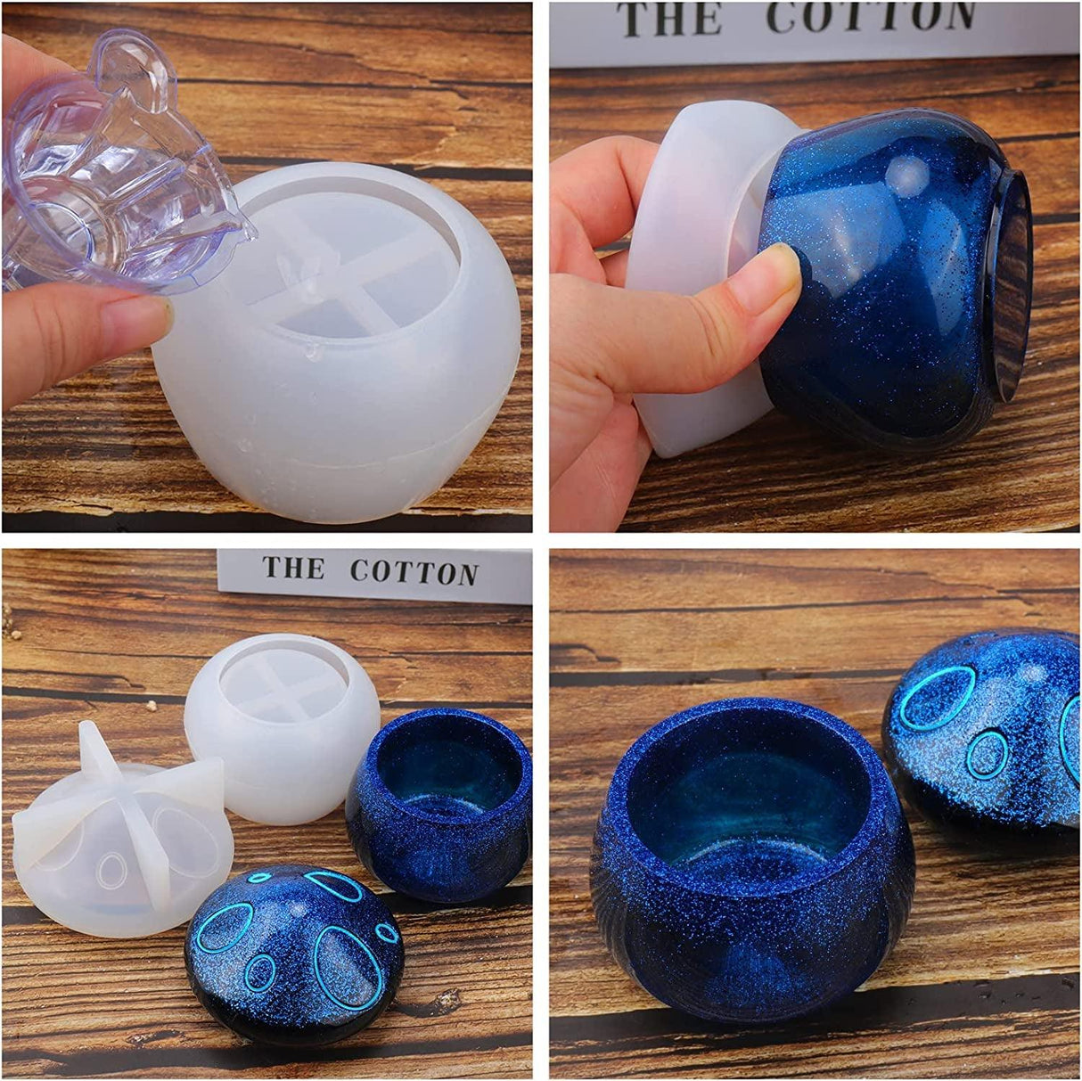 Jar Resin Molds Silicone, Mushroom Jars Silicone Molds with Lid for Epoxy Resin Casting for DIY Jewelry Storage Box, Candy Container, Home Decoration WoodArtSupply