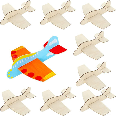20 Pack DIY Model Wooden Airplane Nature Wood Plane Balsa Wood Planes Handicraft Plane