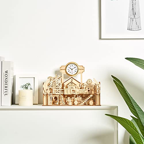 bennama 3D Wooden Puzzles Santa's Factory Model Kits, Brainteaser and Puzzle for Christmas/Birthday,Gifts for Adults and Teens to Build Combination bennama