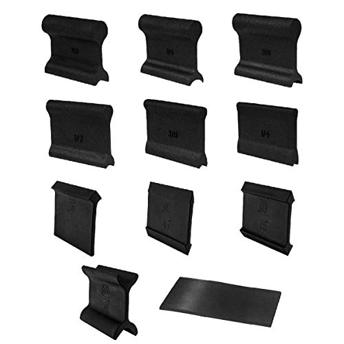 POWERTEC 71620 21-Profile Contour and Angle Sanding Grip Pack 11pc Set – Double Ended Flex Foam Sanding Pads for Woodworking POWERTEC