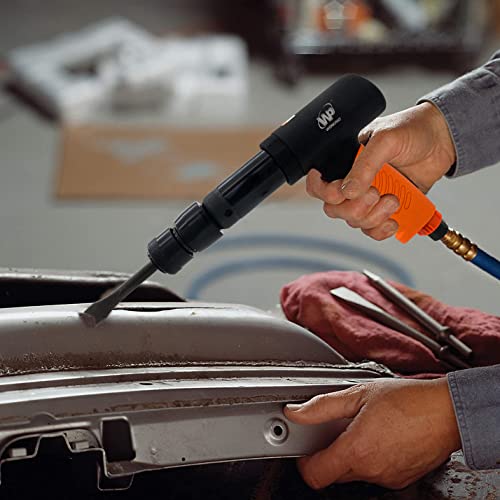 Air hammer,WP WORKPAD 270mm long barrel air chisel kit with 4pcs chisels with quick change retainer air chisel for shoveling and cutting WP WORKPAD