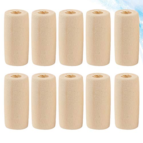 EXCEART 100pcs Wooden Beads Barrel Shaped Unfinished Wood Spacer Beads Jewelry Findings Charms for DIY Bracelet Necklace Craft Making Supplies Style EXCEART