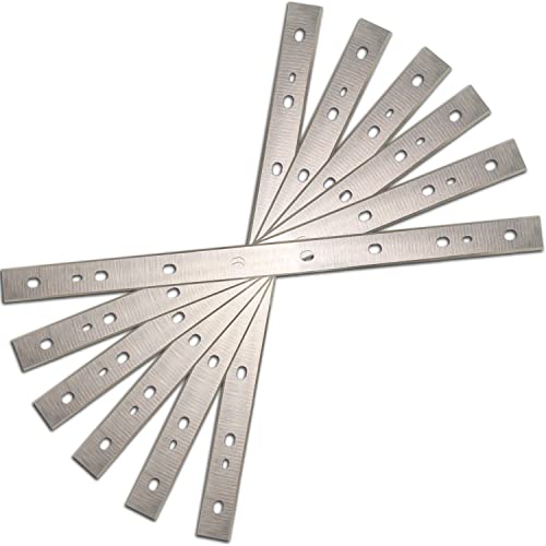 Planer Blades Knives for DeWalt DW735 7352 735X Thickness Planers with 13 Inch HSS Replacement Double edge 2 Set (6 pcs) Asieg Tool