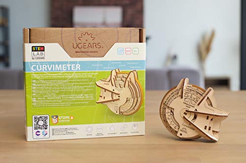 UGEARS STEM Random Generator Model Kit - Creative 3D Wooden Puzzles for Adults, Teens and Children - DIY Mechanical Science Kit for Self Assembly - UGEARS
