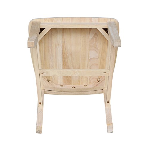 International Concepts Pair of Cafe Chairs, Unfinished IC International Concepts