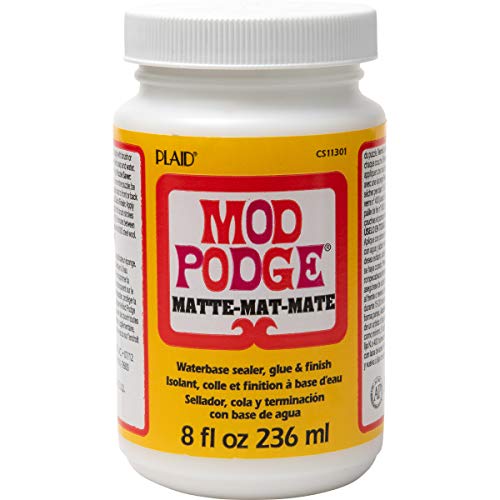 Mod Podge CS11301 Waterbase Sealer, Glue and Finish, 8 Oz, Matte Mod Podge