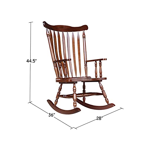 International Concepts Solid Wood Rocker, Espresso IC International Concepts