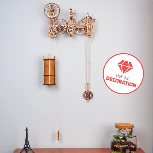 Steampunk Mechanical Wall Clock 3D Wooden Puzzle Kit for Adults WOODEN.CITY