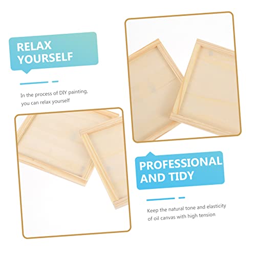 Operitacx 10pcs Blank Wooden Picture Frame Wood Plaque Pouring Panels Wooden Squares for Crafting Unfinished Square Wood Panel Kids Wooden Toys Clay Operitacx