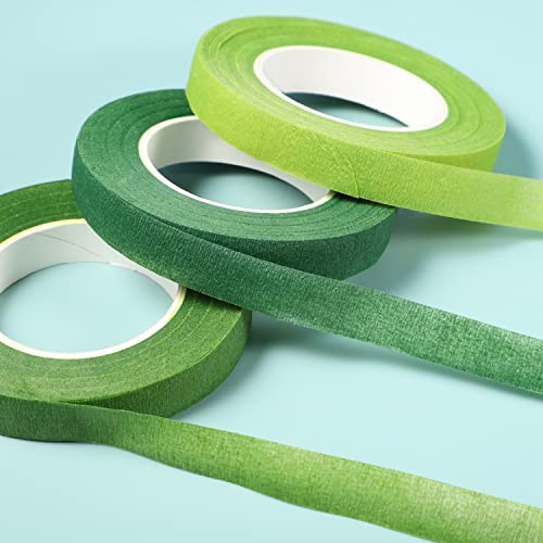 Pengxiaomei Floral Arrangement Kit, Floral Tape and Floral Wire with Cutter,Green Floral Tape 22 Guage Floral Stem Wire 26 Gauge Green Floral Wire Pengxiaomei