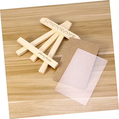 DECHOUS 3pcs mini photo easel wedding picture frame Photo Display stand DIY picture frames photo collage kit braces kit wedding photo frame DECHOUS