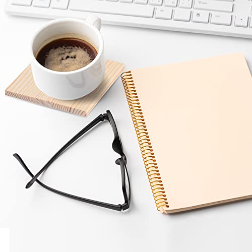 36 Pcs Unfinished Wood Coasters 4" Square and Round Wood Slices for Nature Crafts Blank Wooden Coasters for Crafts and 132 Pcs Non Slip Dot Stickers EBOOT