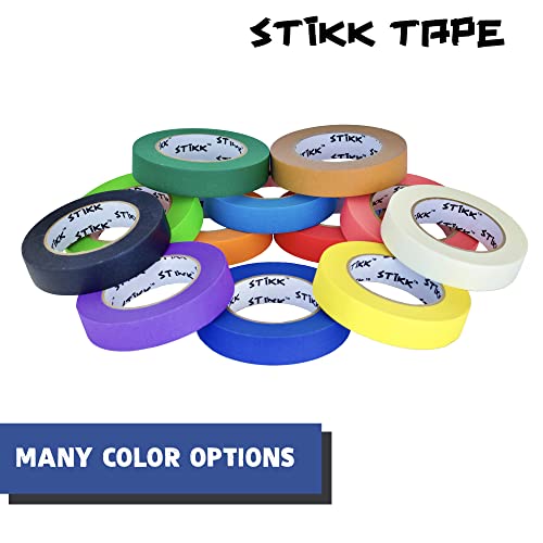 STIKK Painters Tape - 3pk Blue Painter Tape - 1/4 inch x 60 Yards - Paint Tape for Painting, Edges, Trim, Ceilings - Masking Tape for DIY Paint STIKK