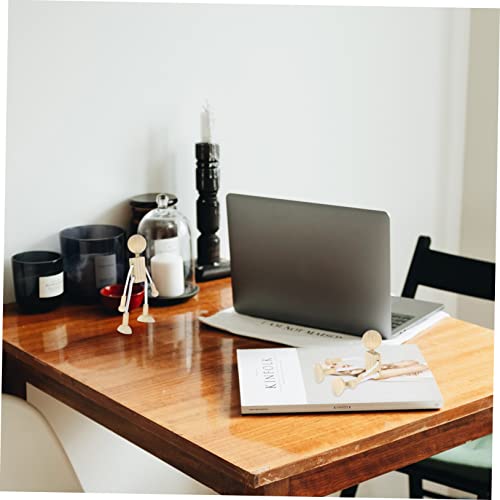 Kisangel 5pcs Cartoon Toy White Embryo Dolls Unfinished Wood Crafts Unfinished Wood Peg Dolls Unfinished Peg Doll Wood Dolls Blank Wood Toys Kisangel