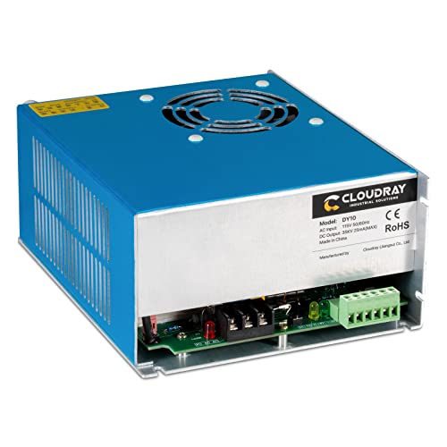 Cloudray 80W CO2 Laser Power Supply 110V PSU DY10 for RECI W1/Z1/S1 Laser Cutter Co2 Laser Engraver Tube Cloudray