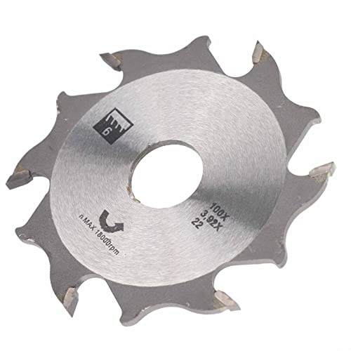 Kadimendium 4inch 6 Tooth 22mm Bore Carbide Biscuit Jointer Blade Cutter Replacement Plate Joiner Blade Carbide Plate Joiner Blade Biscuit Joiner Kadimendium