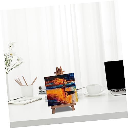 Operitacx 5pcs Blank Wooden Picture Frame Clay Pouring Panels Wooden Craft Shadow Boxes Personalized Photo Frame Brain Toy Children's Toys Unfinished Operitacx