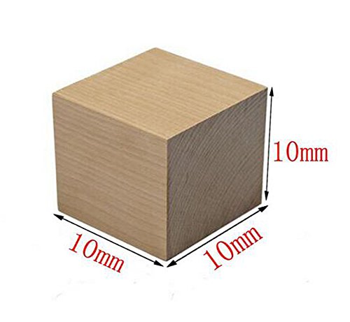 50PCS Blank Wooden Cubes Square Unfinished Wooden Blocks for Crafts and Carving Plain Blank Natural Wood Blocks Puzzle Making Crafts and DIY Projects Suoirblss