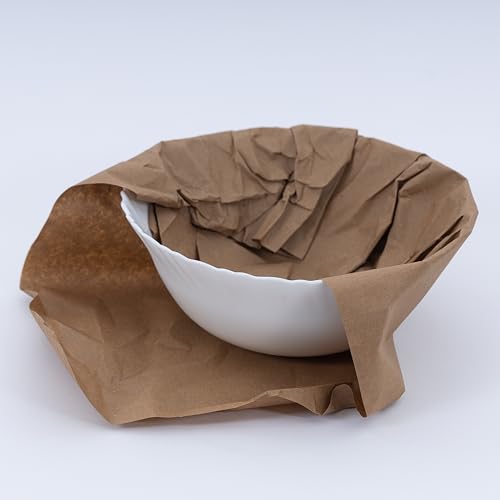 Purple Papers Brown Kraft Paper Roll | 17.8 Inch x 110 ft / 1320 inch | Perfect for Packing, Void Filling Wrapping, Kids Artwork, Gift Wrapping, Purple Papers