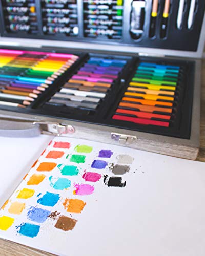 Art 101 Drawing, Skeetching, and Doodling Art Set, Assorted Colors, 111 Pieces (55111) Art 101 USA