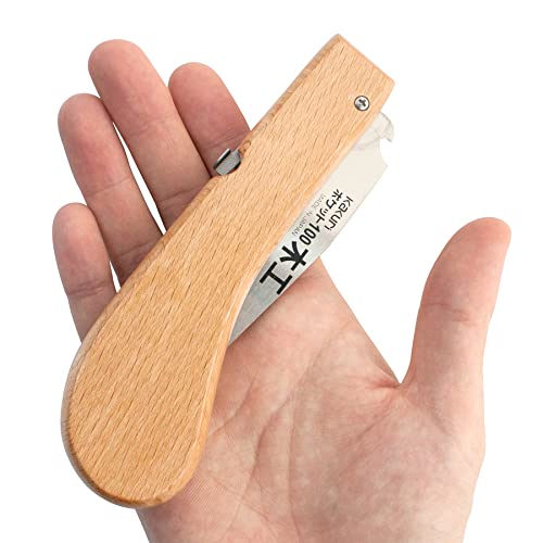 KAKURI Japanese Pull Saw Folding 4" for Woodworking, Razor Sharp Japanese Steel Blade, Mini Pocket Hand Saw for Wood, Crafts, Hobby, Foldable Wood KAKURI
