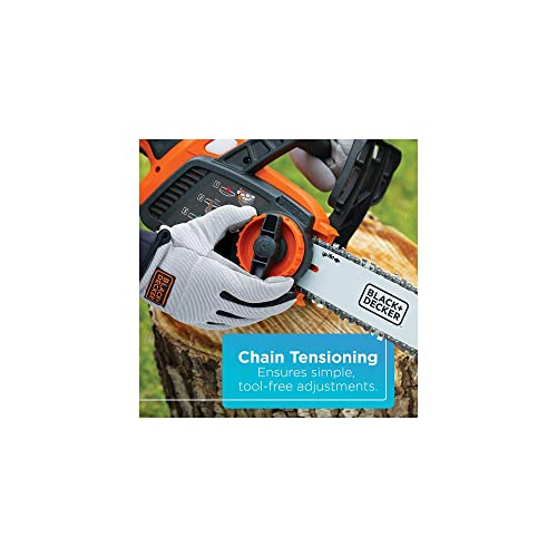 BLACK+DECKER 20V MAX Cordless Chainsaw Kit, 10 inch, Battery and Charger Included (LCS1020) BLACK+DECKER
