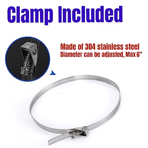 Dust Collector Bag with Clamp for Woodworking 30 Micron, Vacuum Bag Compatible with Grizzly Shop Fox Rockler Delta Oanytun
