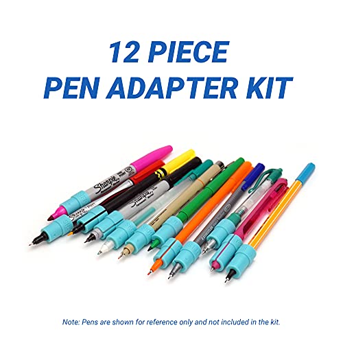 12 Pack Pen Adapter Set Compatible with Cricut Machines (Maker 3, Explore 3, Maker, Explore Air 2) and Various Pens (Sharpie, Sakura, Paper Mate, betakilo