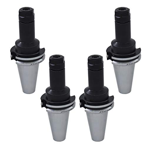 CAT40-ER16 Collet Chuck 4" Gage Length 4pcs New Tool Holder Set for CNC Engraving Machine and Milling Lathe Tool WFLNHB