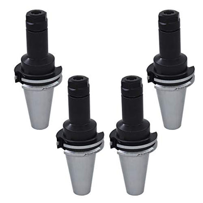 CAT40-ER16 Collet Chuck 4" Gage Length 4pcs New Tool Holder Set for CNC Engraving Machine and Milling Lathe Tool