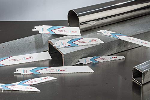 EZARC Reciprocating Saw Blades 9-Inch, Bi-Metal Cobalt Sabre Saw Blades for Wood & Metal Demolition 5+8TPI R936DV (5-Pack) EZARC