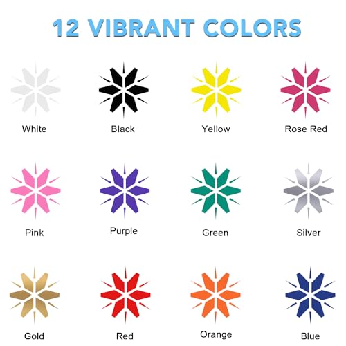 CAREGY HTV Vinyl Bundle Heat Transfer Vinyl(12 Pack) - 12 Inch by 3 Feet HTV Vinyl Rolls, Easy to Cut Iron on Vinyl for Cricut & Cameo, Easy to Weed CAREGY