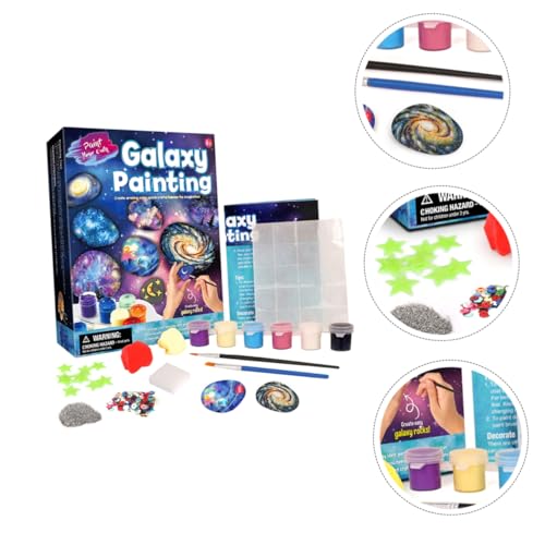 KONTONTY 1 Set Stone Painting Puzzle Toy DIY Painting Stones Smooth Bundle River Stones Rock Art kit Kids Toys Kids Suit Kids Painting Kit Painting KONTONTY