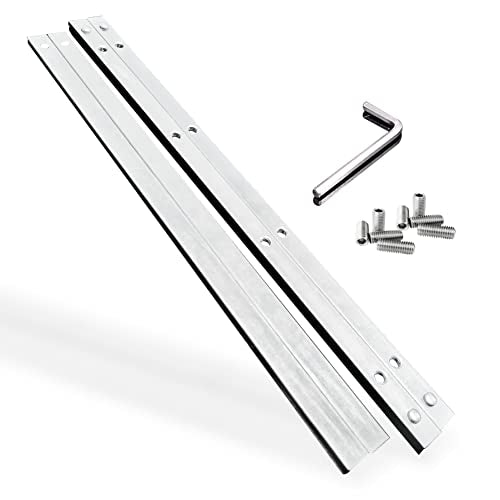 Guide Rail Connector Set P-20177 for Makita Track Saw Long Cuts, Also Compatible with Festool, Fit for DeWalt in Integrated Guide Rail T-Slots for WOUILNIA