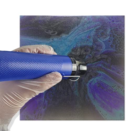 Art 'N Glow Heat Gun - Handheld Electric Heatgun for Epoxy Resin & DIY Craft, Multifunctional Hot Air Gun for Resin Art Projects (Blue) Art 'N Glow