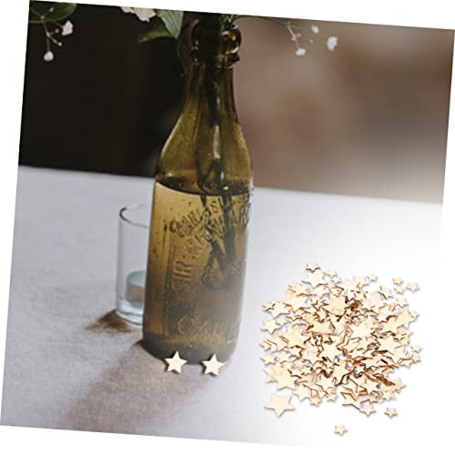 FUNOMOCYA 200pcs Star Wooden Nativity Ornaments Unfinished Wooden Star Ornaments Unfinished Wood Slices Wood Star Cutouts to DIY Star Decor Wooden FUNOMOCYA