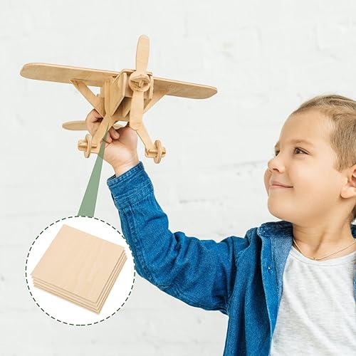 COHEALI 10 pcs Board Wood Rectangles for Crafts Unfinished DIY Wood Planks Craft Wood Planks Grilling Fish Plank Sign Making kit Wood Crafts COHEALI