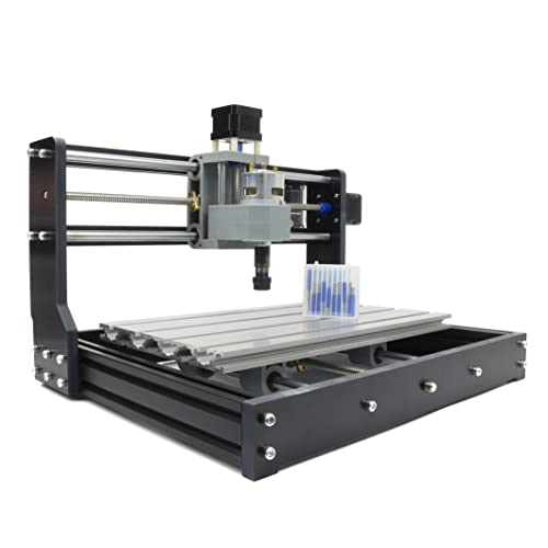 RATTMMOTOR 3018 Pro DIY CNC Router Kit, 3 Axis Hobby CNC Router Machine GRBL Control, Plastic Acrylic PVC PCB Wood Mini Desktop Engraving Milling RATTMMOTOR