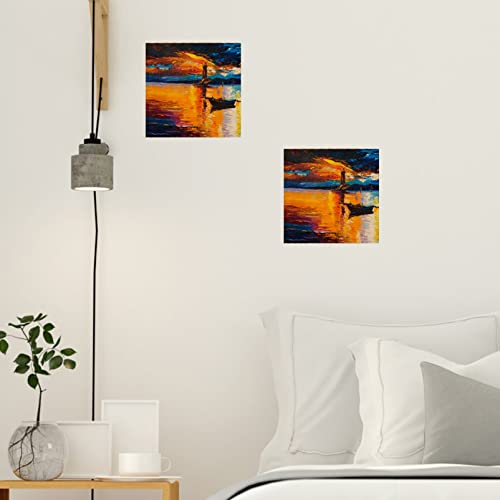 DECHOUS 5pcs Blank Wooden Picture Frame Unfinished Wood DIY Picture Frames Painting Wood Tray Ornament Picture Frame Educational Toys for Kids DECHOUS