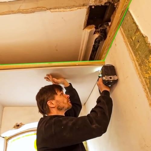 CIGMAN Laser Level Self Leveling 3x360° 3D Green Cross Line for Construction and Picture Hanging, Rechargeable battery, Remote Controller, Magnetic CIGMAN