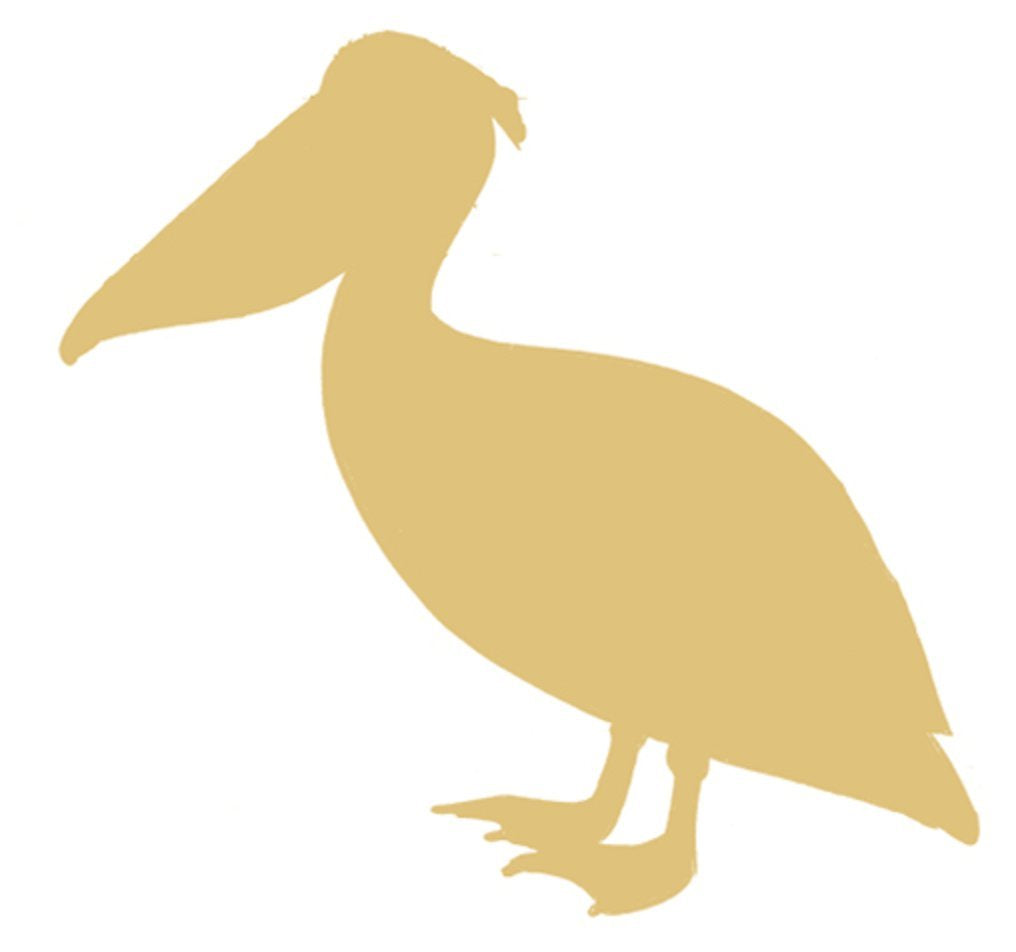 Pelican Cutout Unfinished Wood Nautical Bird Beach House Decor Ocean Summer Party MDF Shaped Canvas Style 1 Diverse Woodworking