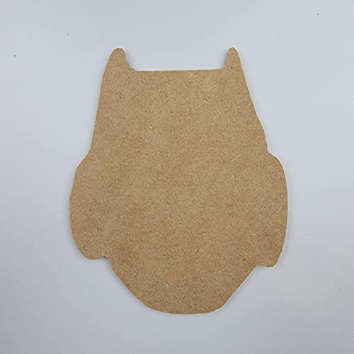 4" Hoot Owl, Unfinished Wood Art Shape by Wooden Craft Cutouts Wooden Craft Cutouts