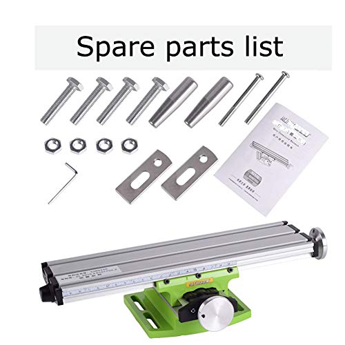 Mini Milling Machine Work Table Vise Portable Compound Bench X-Y 2 Axis Adjustive Cross Slide Table , for Bench Drill Press 12.2inches-3.54" (310mm Drealin