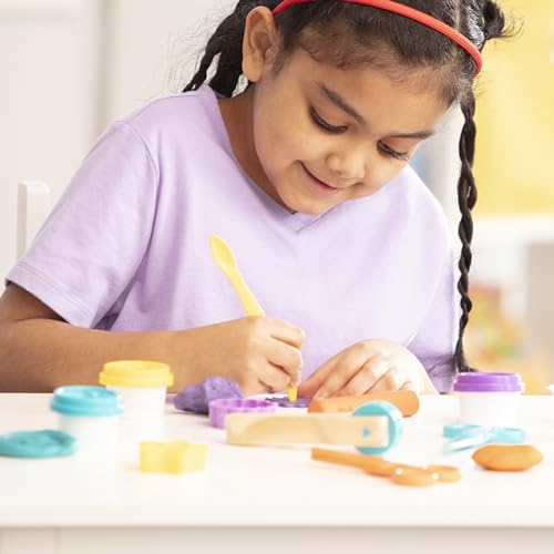 Melissa & Doug Clay Play Activity Set - With Sculpting Tools and 8 Tubs of Modeling Dough - Arts And Crafts For Kids, Clay Kits For Ages 3+ Melissa & Doug