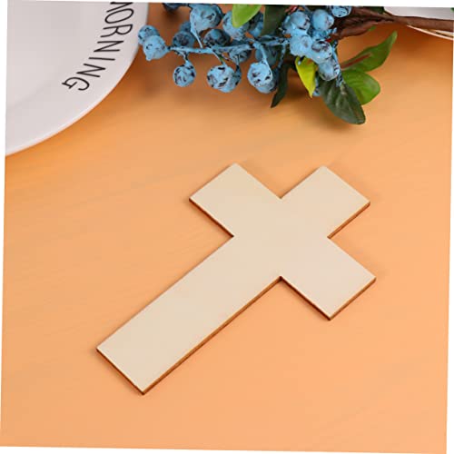 SEWACC 36Pcs Wooden Crosses for Crafts Wooden Cross Charm Small Wooden Crosses Unfinished Wood Cross Rustic Wooden Cross Jesus Wooden Cross Mini SEWACC