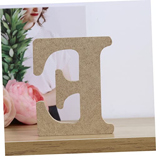 VOSAREA Unfinished Wall Rustic Digital Sign Wooden Block Word Signs Decked Wooden Words Sign Wooden Words Wall Decor Alphabet Chart Decore The Sign VOSAREA